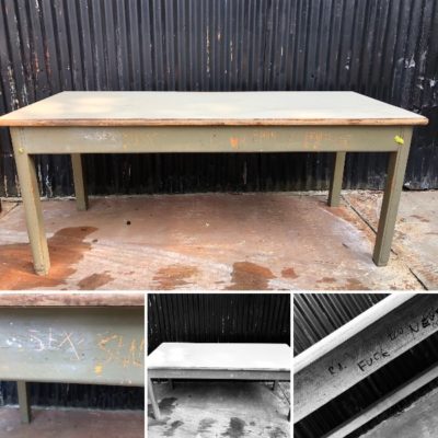 table tafel groen vintage brocante vintage horeca coffee_thegoodstufffactory